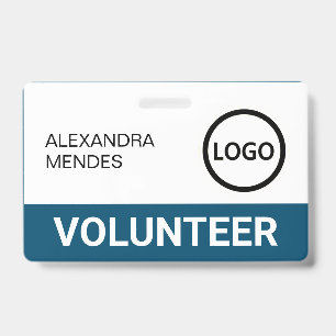 Custom Volunteer Badge Lanyard Event Team Logo