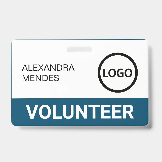 Custom Volunteer Badge Lanyard Event Team Logo (Front)