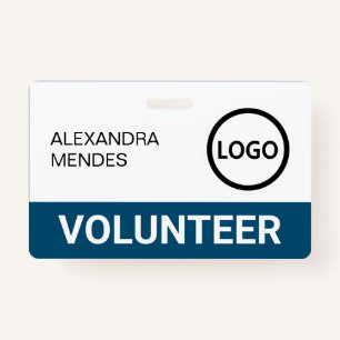 Custom Volunteer Badge Lanyard Event Team Logo