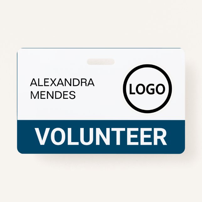 Custom Volunteer Badge Lanyard Event Team Logo (Front)