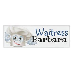 Custom Waitress Name Tag