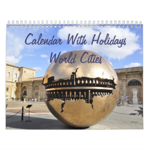 Custom Wall Calendar - World Cities