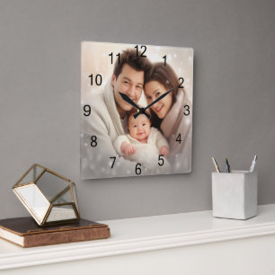 Custom Wall Clock (Add Your Own Photo and/or text)