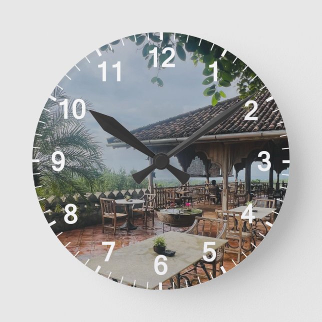 Custom Wall Clock (Add Your Own Photo and/or text) (Front)