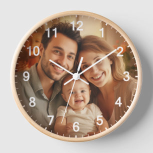 Custom Wall Clock (Add Your Own Photo and/or text)