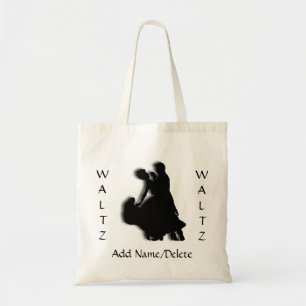 Custom Waltz Dance Silhouette Tote Bag
