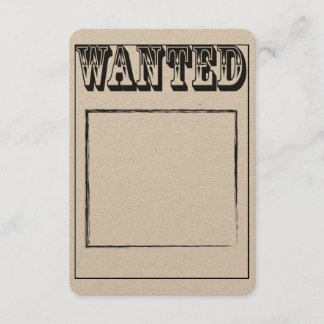 Custom Wanted Poster Invitation