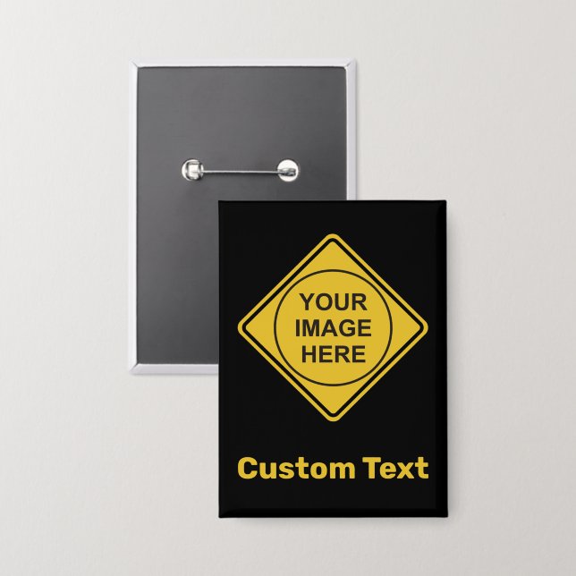 Custom Warning Diamond Sign (Front/Back)