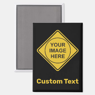 Custom Warning Diamond Sign Magnet