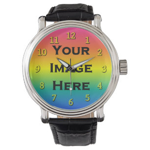 Custom Watch With Yellow Numbers Sheer 40%