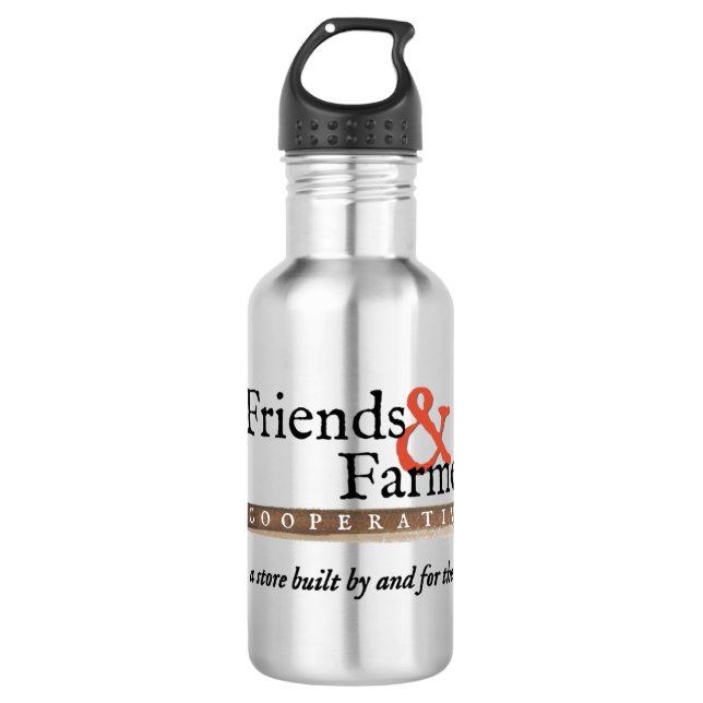 Custom Water Bottle (18 oz), Stainless Steel (Front)