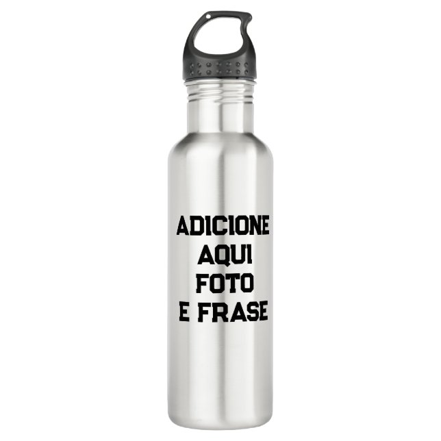 Custom Water Bottle: Photo and Phrases 710 Ml Water Bottle (Front)