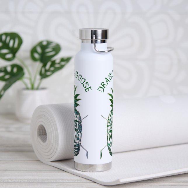 Custom Water Bottle Style: Delicious tropical gree (Yoga)
