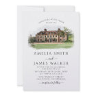 Custom Watercolor Venue Wedding