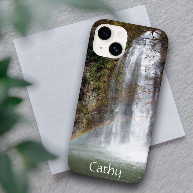 Custom Waterfall & Rainbow iPhone 14 Case (Creator Uploaded)