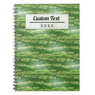 Custom Watermelon Skin Texture Pattern Notebook