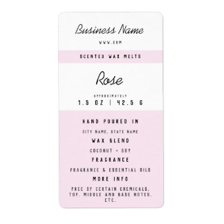 Custom Wax Melt Labels