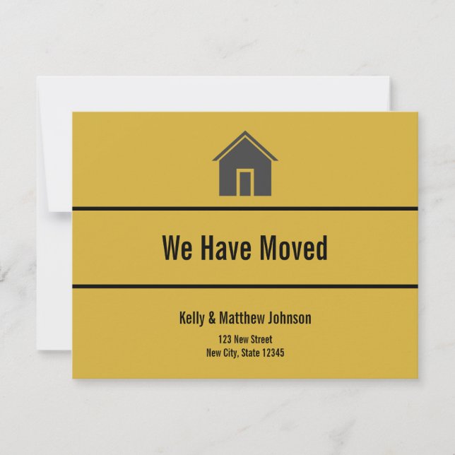 Custom 'We Have Moved' Moving Announcement (Front)