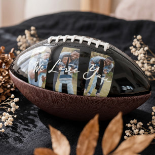 Custom We Love You Dad Photo Father’s Day Gift Football