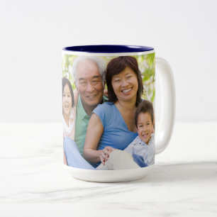Custom we love you Grandpa Photo  Two-Tone Coffee Mug
