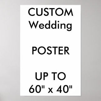 Custom Wedding 11" x 16.5" Poster MATTE Portrait
