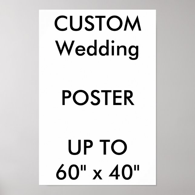 Custom Wedding 11" x 16.5" Poster MATTE Portrait (Front)