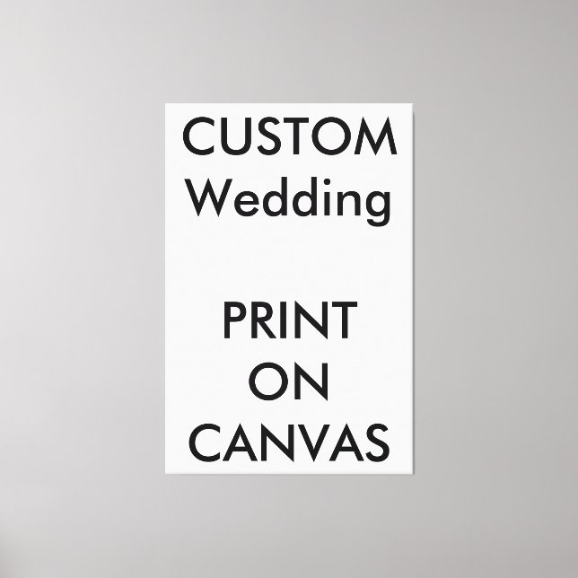 Custom Wedding 40" x 60" Wrapped Canvas (Front)