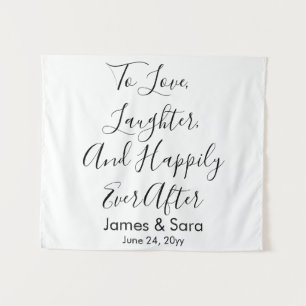 Custom Wedding Backdrop Chic Reception Photo Booth Tapestry