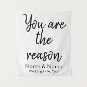 Custom Wedding Backdrop for Reception on a budget Tapestry