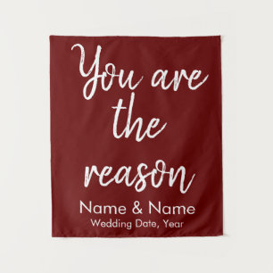 Custom Wedding Backdrop for Reception on a budget Tapestry