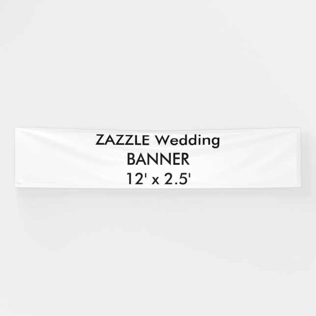 Custom Wedding Banner 12' x 2.5' (Horizontal)