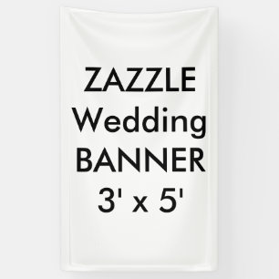 Custom Wedding Banner 3' x 5'