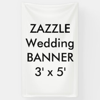 Custom Wedding Banner 3' x 5'