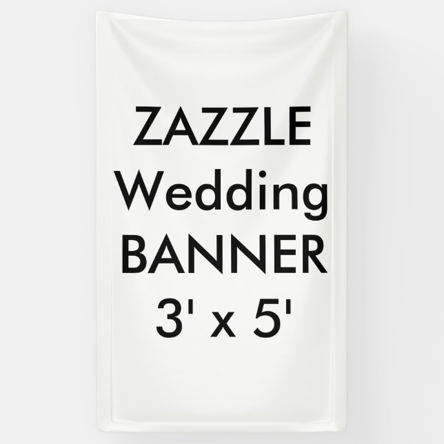 Custom Wedding Banner 3' x 5' (Vertical)
