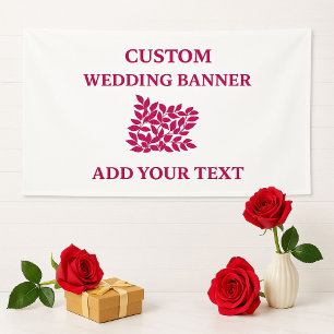 Custom Wedding Banner Elegant Event Backdrop