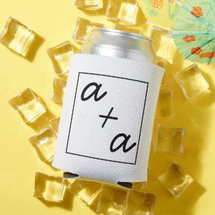 Custom Wedding Can Coolers, Personalized Monogramm Can Cooler