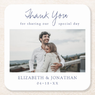 Custom Wedding Coaster Favour with Photo