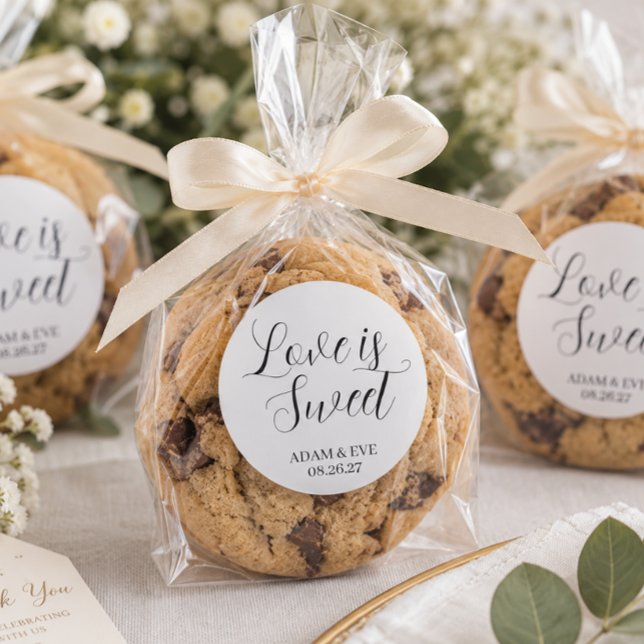 ✨ Custom Wedding Cookie Favour Stickers – Elegant (Creator Uploaded)