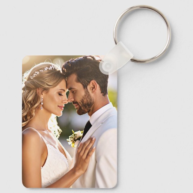 Custom wedding couple memory keychain (Back)