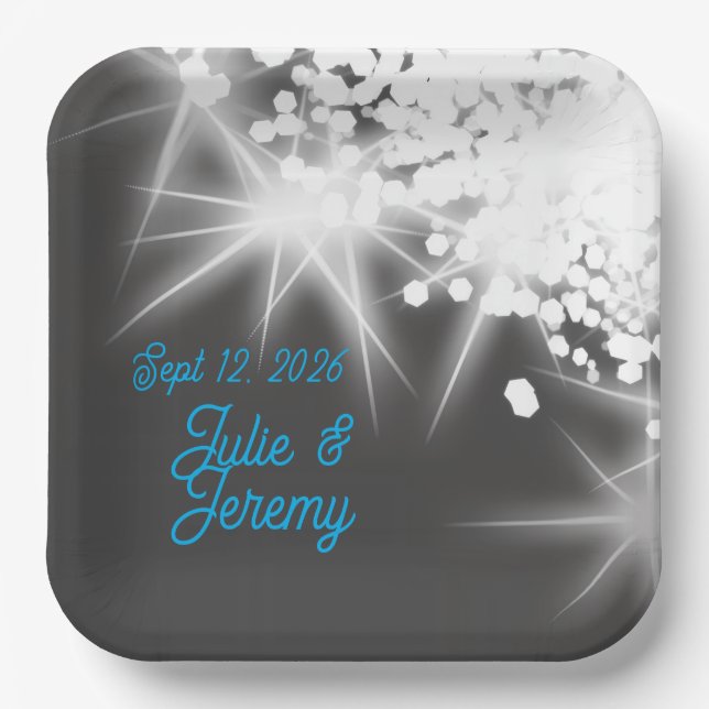 Custom Wedding Date Plate  (Front)