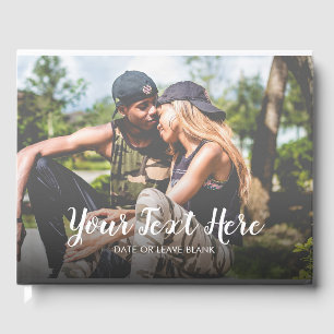 Custom Wedding Day Photo Guest Book
