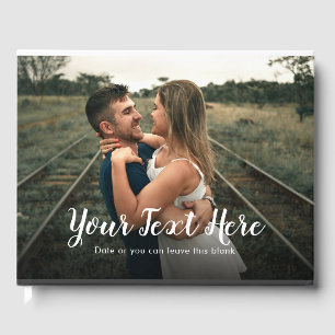 Custom Wedding Day Photo Guest Book