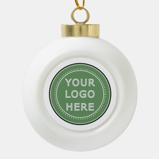Custom Wedding, Elegant, Anniversary Gifts Ceramic Ball Christmas Ornament (Front)