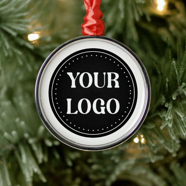 Custom Wedding, Elegant, Anniversary Gifts Metal Ornament (Tree)