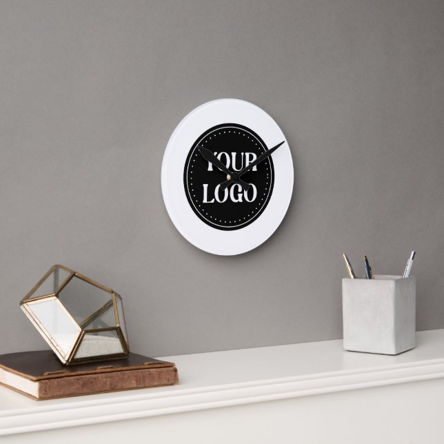 Custom Wedding, Elegant, Anniversary Gifts Round Clock (Office)