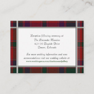 Custom Wedding Enclosure Card