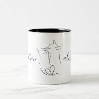 Custom Wedding Engagement Party Cats Couple Gift 