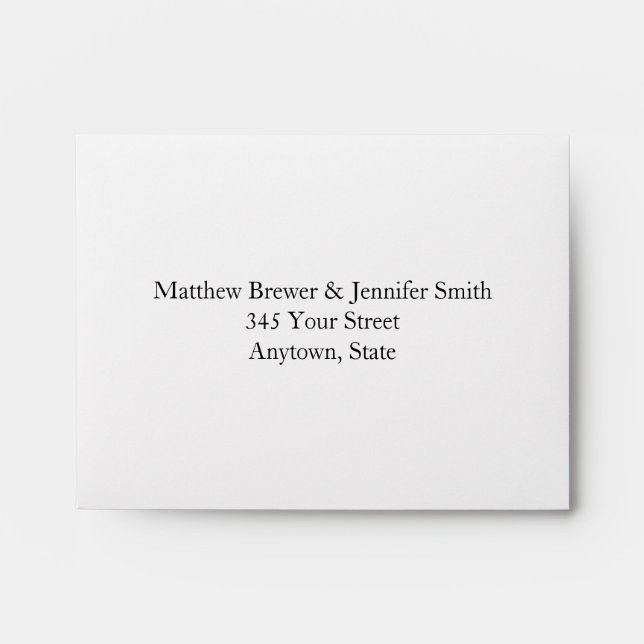 Custom Wedding Envelope w/ Mint Green Colour (Front)