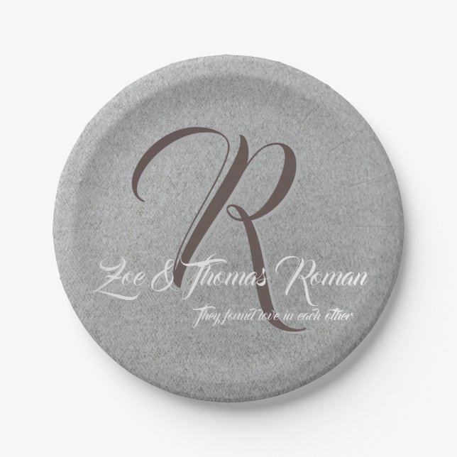 Custom wedding family reunion plates (Front)