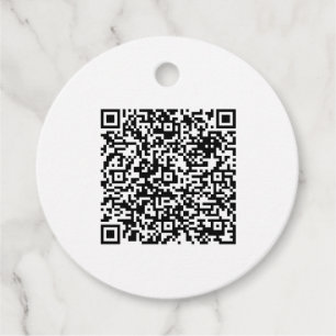 Custom Wedding Favor Tags with QR Code – Personali